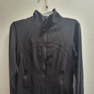 lululemon athletica define  Black Cropped Utility Jacket.